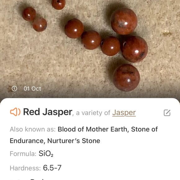 Genuine Red Jasper Short Necklace, Cute Bronze Leaf Branch + Natural Gemstone - Picture 13 of 14